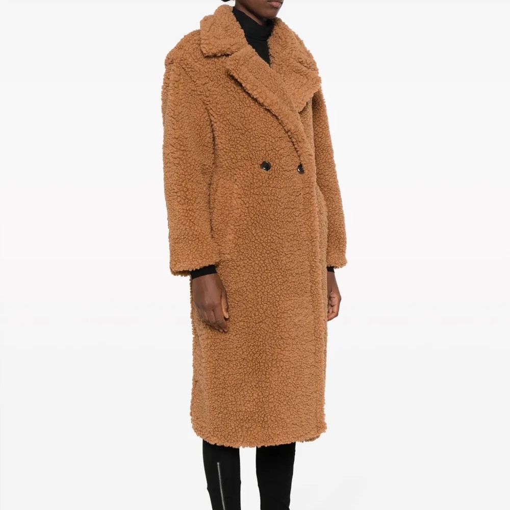 Teddy Long Coat in Chestnut Brown